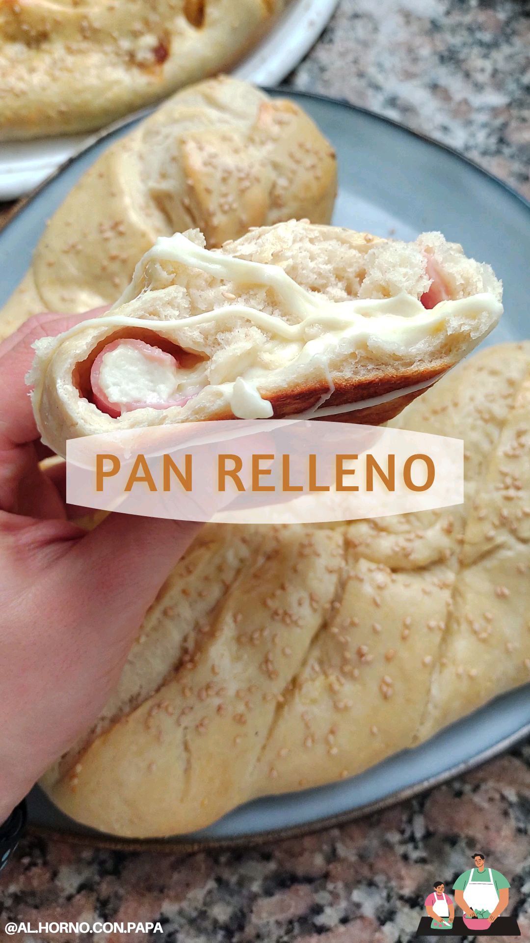 🥖 Pan relleno 🧀🧅