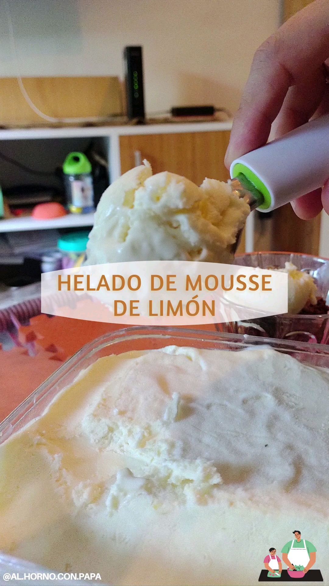 🍦 Helado de mousse de limón 🍋