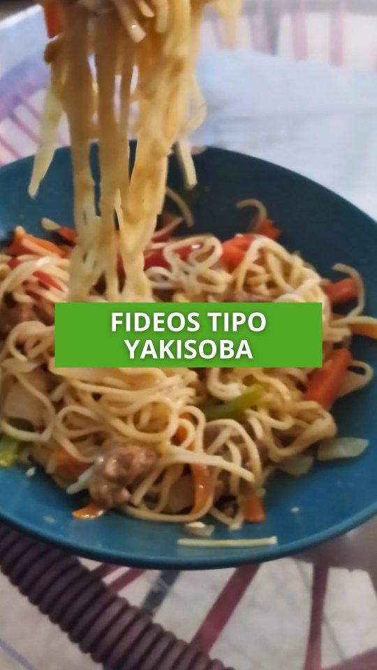🥢 Salteado de fideos estilo yakisoba 🥢