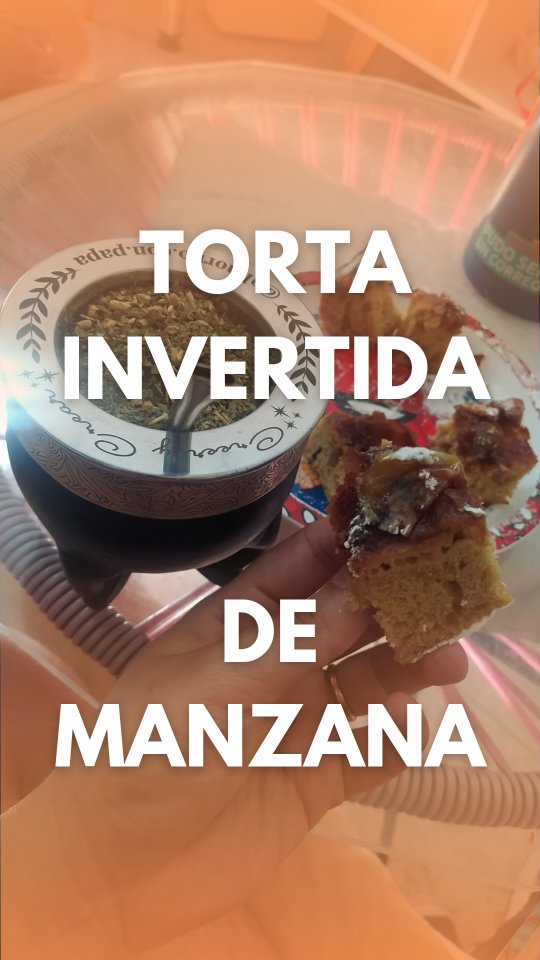 🍏 Torta invertida de manzana 🍰