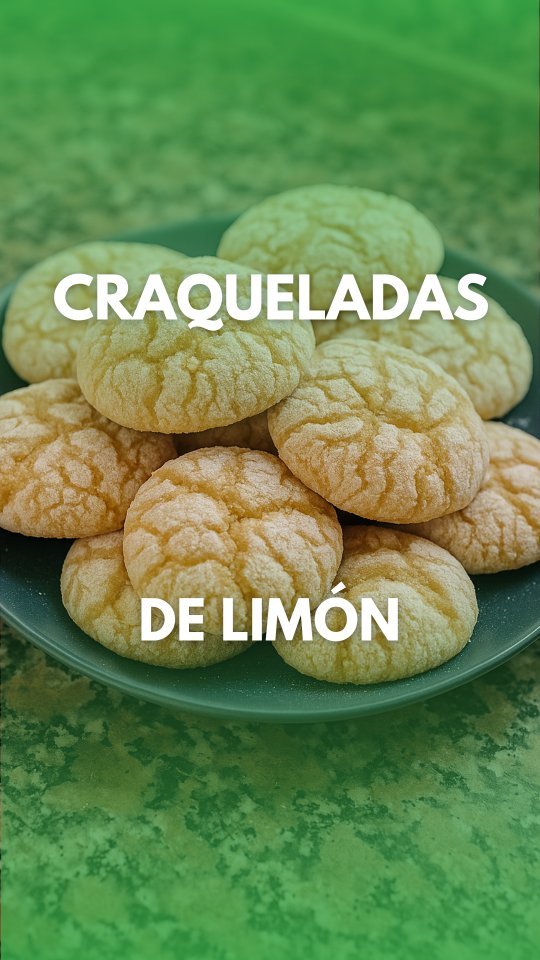 🍋 Galletitas crackeladas de limón 🍋